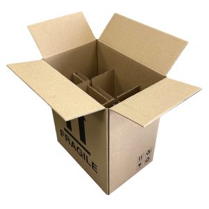 Six Bottle Carton + Integral Dividers