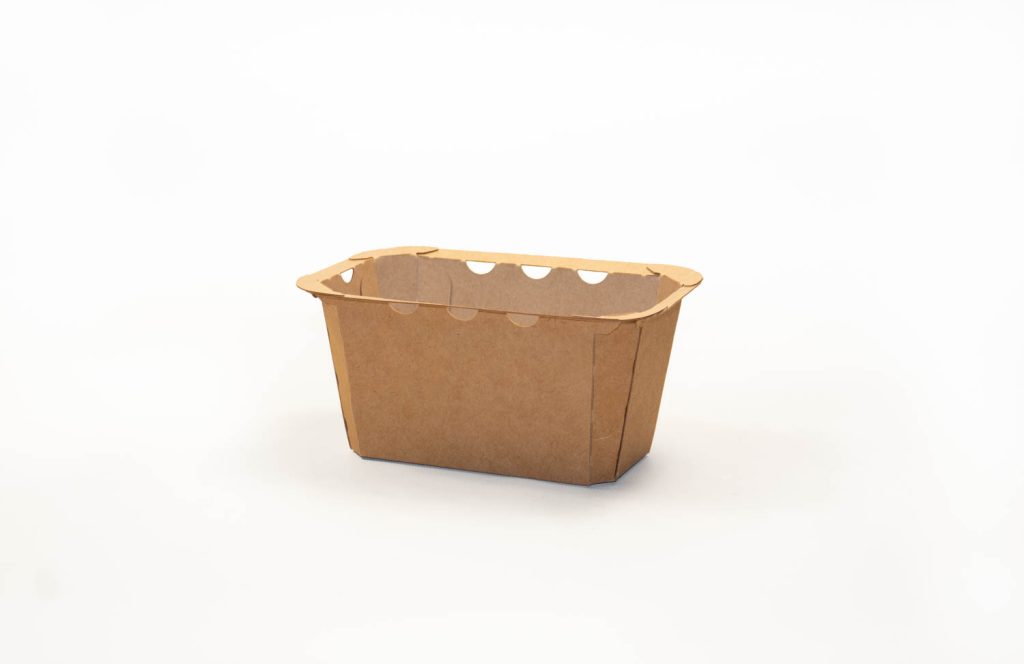 Cartonboard 400g rectangular top seal punnet - Produce Packaging