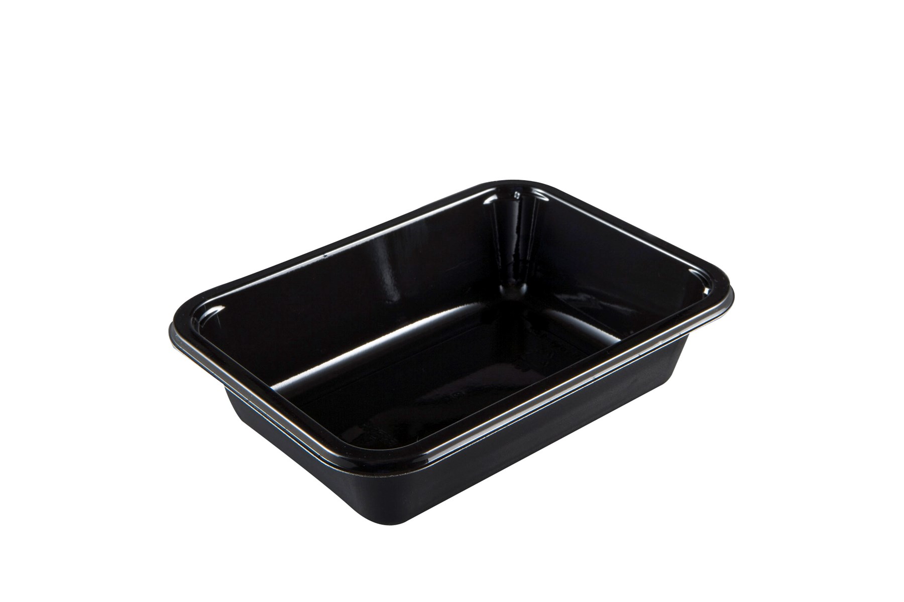 C2187-1G CPET Ready Meal Tray Black - Single Compartment - Ovenable and ...